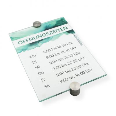 Tuerschild VITRUM P Glasschild fuer Buero DIN A4